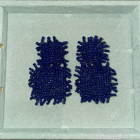 BaubleBar Jewelry - Bauble Bar Navy Beaded Earrings